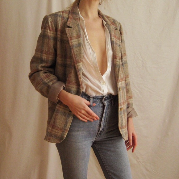 Vintage Jackets & Blazers - 🎉HOST PICK 🎉 70s Plaid Wool Jacket
